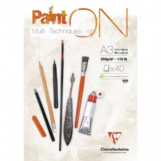 Clairefontaine Μπλοκ Mix Media PaintON 40 φύλλων A3 (29,7x42cm) 250gr