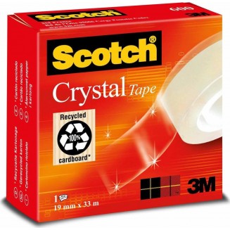 3M Σελοτείπ Scotch Tape Crystal 19mm x 33m