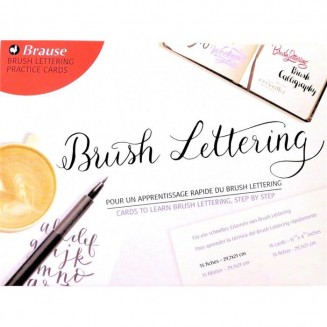 Brause Brush lettering 15 Κάρτες Εξάσκησης A4 (21x29,7cm) 180gr