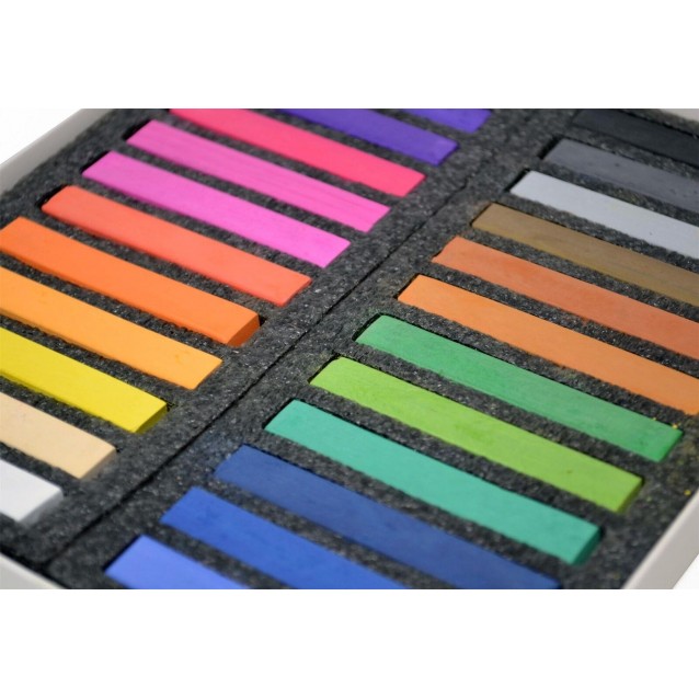 SinoArt 24 Artist Soft Pastels (Carres)