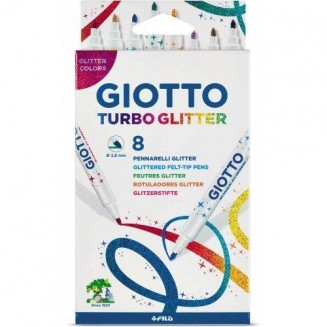 Giotto 8 Μαρκαδόροι Glitter