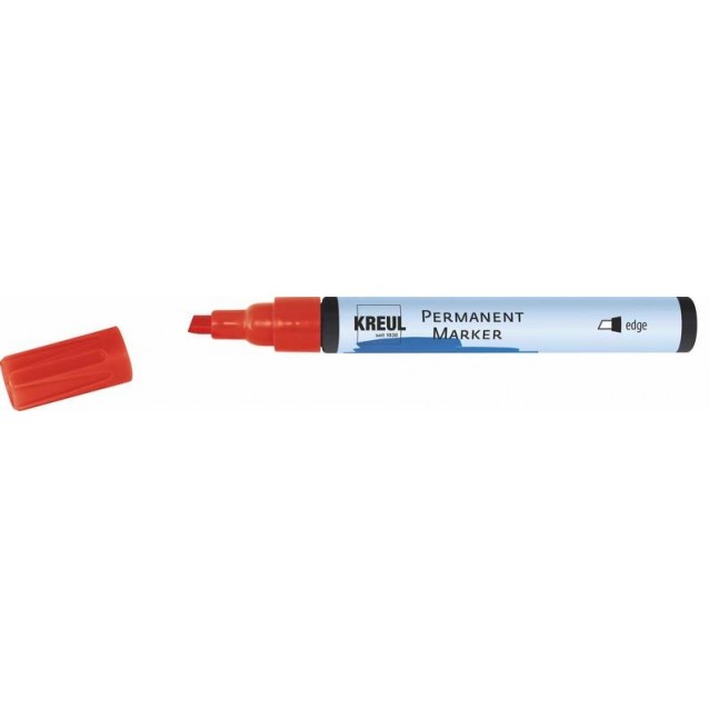 Kreul Permanent Marker Chisel Tip 1-5mm Red