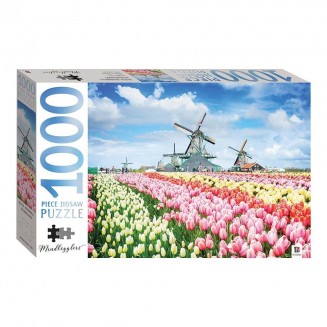 Παζλ Mindbogglers Dutch Windmills, Holland, Netherlands 1000 κομμάτια