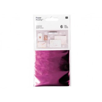 Rico Design 6 Transfer Foils 90x150cm Fuchsia