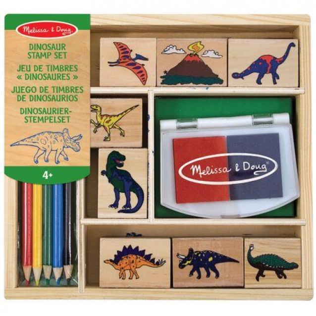 Melissa and Doug Σφραγίδες Δεινόσαυροι 14τμχ