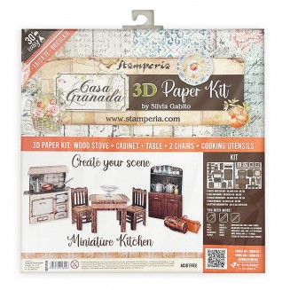 Stamperia 3D Paper Kit Casa Granada