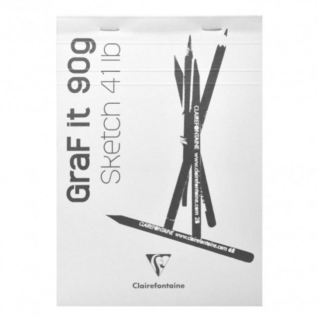 Clairefontaine Μπλοκ Σχεδίου Graf It 80 φύλλων A6 (10,5x14,8cm) 90gr