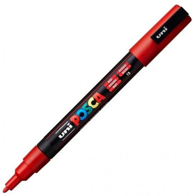 Posca Μαρκαδόρος PC-3M Λεπτό 0,9-1,3mm Κόκκινο