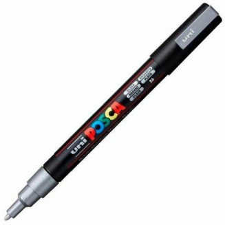 Posca Μαρκαδόρος PC-3M Λεπτό 0,9-1,3 mm Ασημί