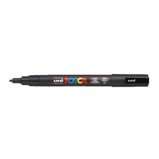 Posca Μαρκαδόρος PC-3M Λεπτό 0,9-1,3 mm Μαύρο