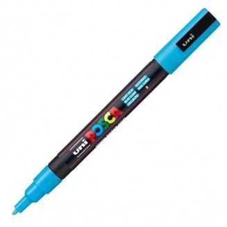 Posca Μαρκαδόρος PC-3M Λεπτό 0,9-1,3mm Ανοιχτό Μπλε