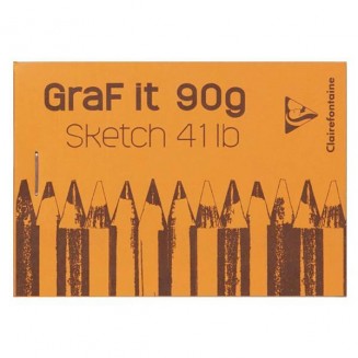 Clairefontaine Μπλοκ Σχεδίου Graf It 80 φύλλων A7 (7,4x10,5cm) 90gr