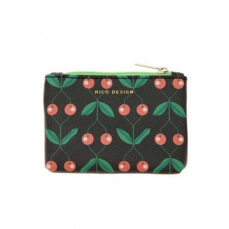 Rico Design Τσαντάκι Νεσεσέρ 10,5x7,5cm Cherries Black