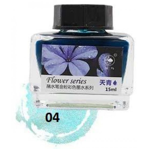 Ostrich 15ml Μελάνι Καλλιγραφίας Flower Series 04 Turqoise