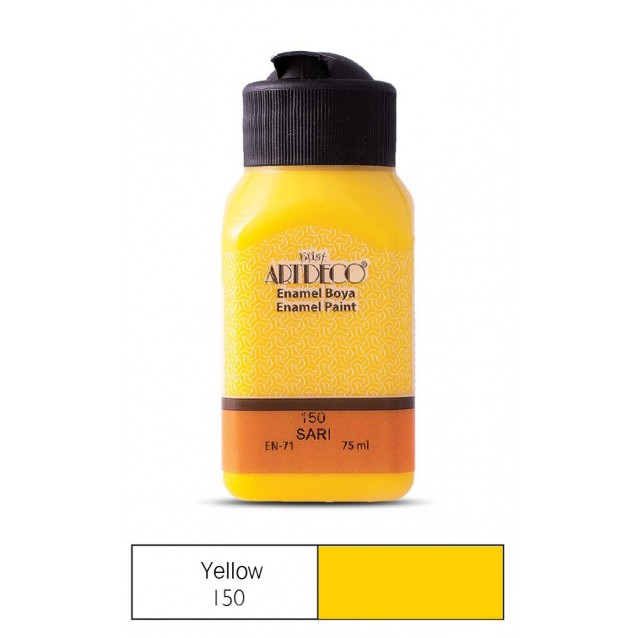 Artdeco 75ml Χρώμα για Γυαλί/Κεραμικό Yellow 150