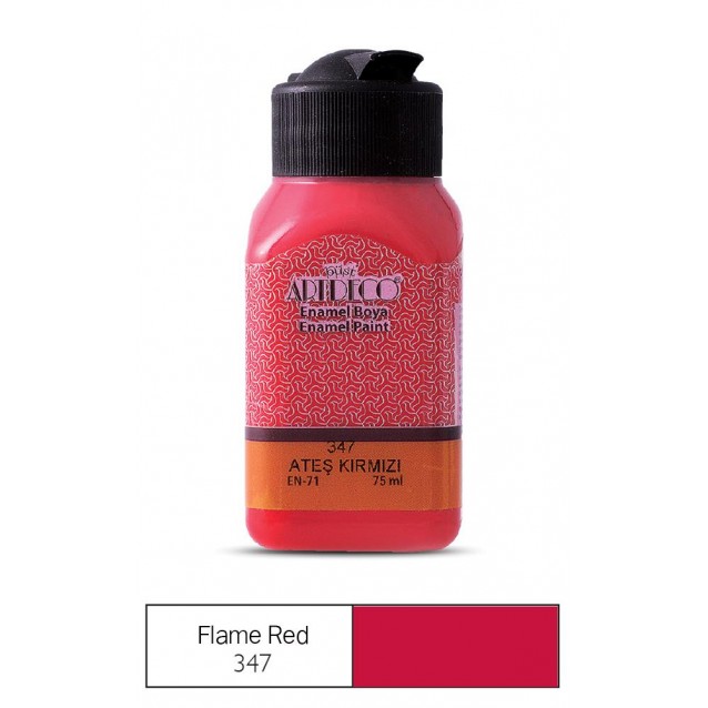 Artdeco 75ml Χρώμα για Γυαλί/Κεραμικό Flame Red 347