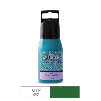 Artdeco 60ml Ακρυλικό Χρώμα 3D Liner Glitter Green 697