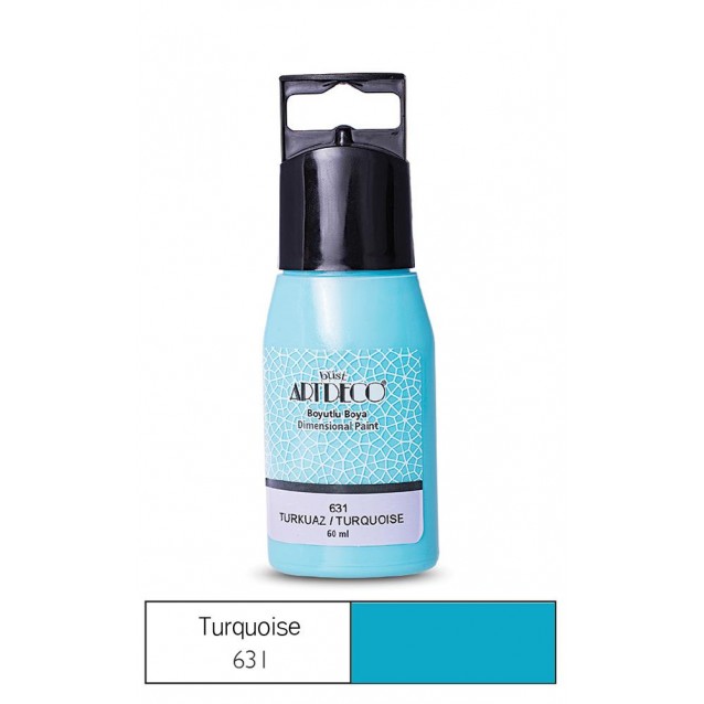 Artdeco 60ml Ακρυλικό Χρώμα 3D Liner Turquoise 631