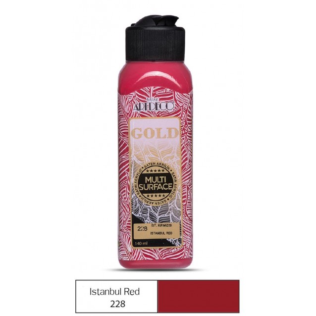 Artdeco Gold 140ml Ακρυλικό Multi Surface Istanbul Red 228