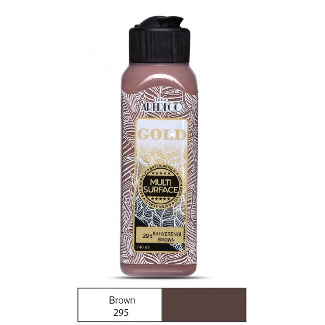 Artdeco Gold 140ml Ακρυλικό Multi Surface Brown 295