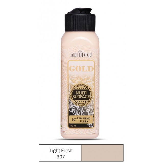 Artdeco Gold 140ml Ακρυλικό Multi Surface Light Flesh 307