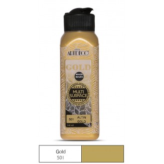 Artdeco Gold 140ml Ακρυλικό Μεταλλικό Multi Surface Gold 501