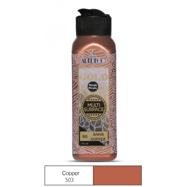 Artdeco Gold 140ml Ακρυλικό Μεταλλικό Multi Surface Copper 503