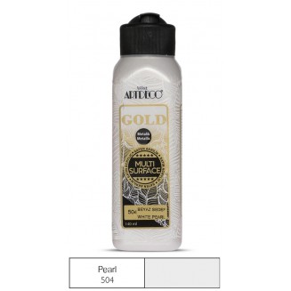 Artdeco Gold 140ml Ακρυλικό Μεταλλικό Multi Surface Pearl 504