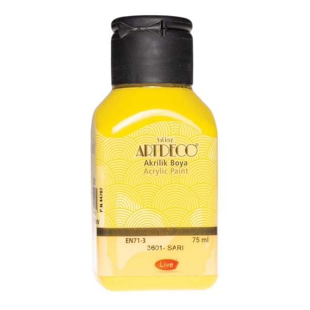 Artdeco 75ml Ακρυλικό Χρώμα Yellow 3601