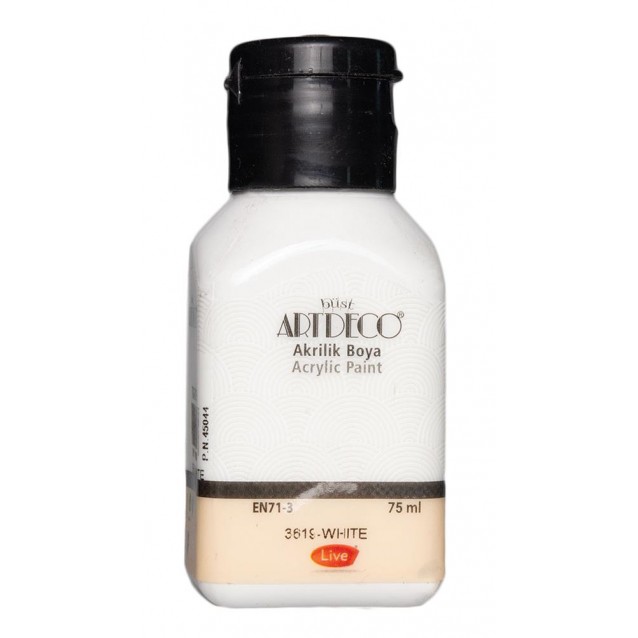 Artdeco 75ml Ακρυλικό Χρώμα White 3619