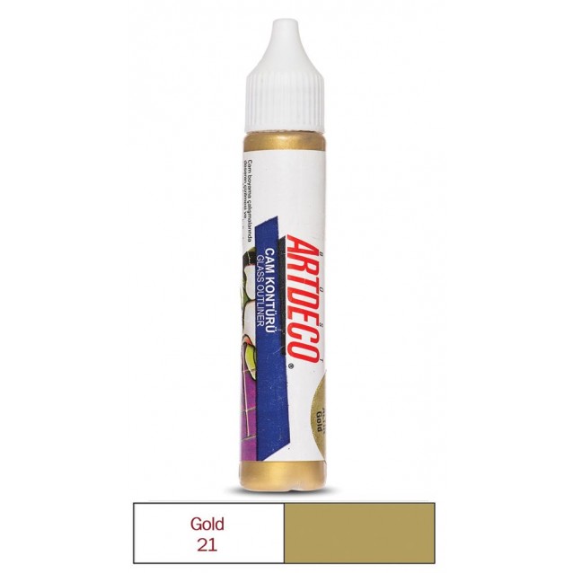 Artdeco 30ml Περίγραμμα για Γυαλί Gold 21