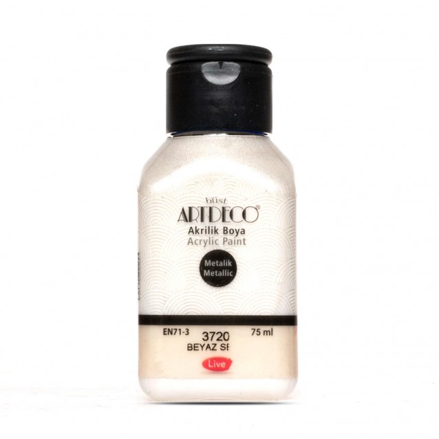 Artdeco 75ml Ακρυλικό Μεταλλικό Χρώμα White Pearl 3720