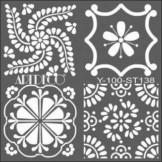 Artdeco Stencil 30x30cm Quatro Talavera 138