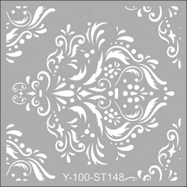 Artdeco Stencil 30x30cm Damask Border 149