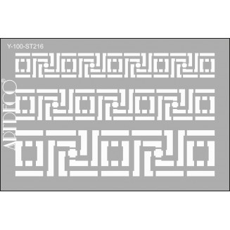 Artdeco Stencil A4 (21x29,7cm) Border 216