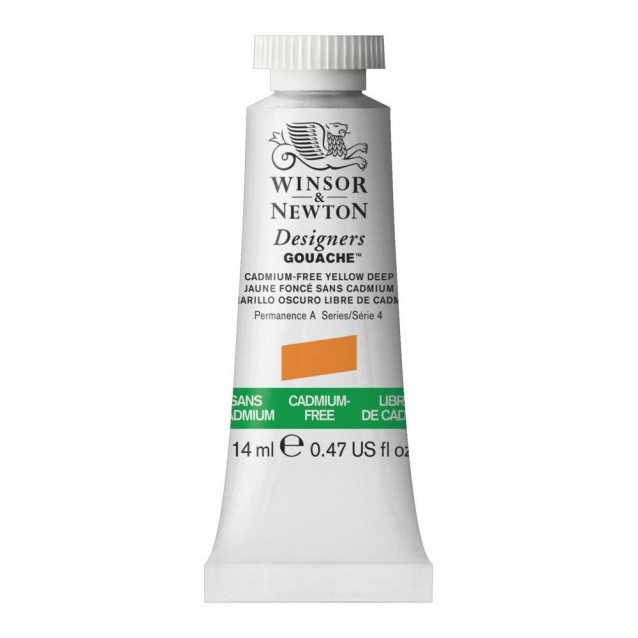 Winsor & Newton 14ml Τέμπερα Designers 891 Cadmium Free Yellow Deep Series 4