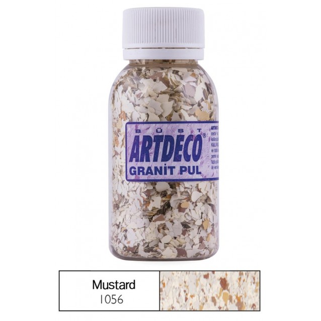 Artdeco 100ml Διακoσμ. Νιφάδες Μωσαϊκού Granite - Mustard 1056