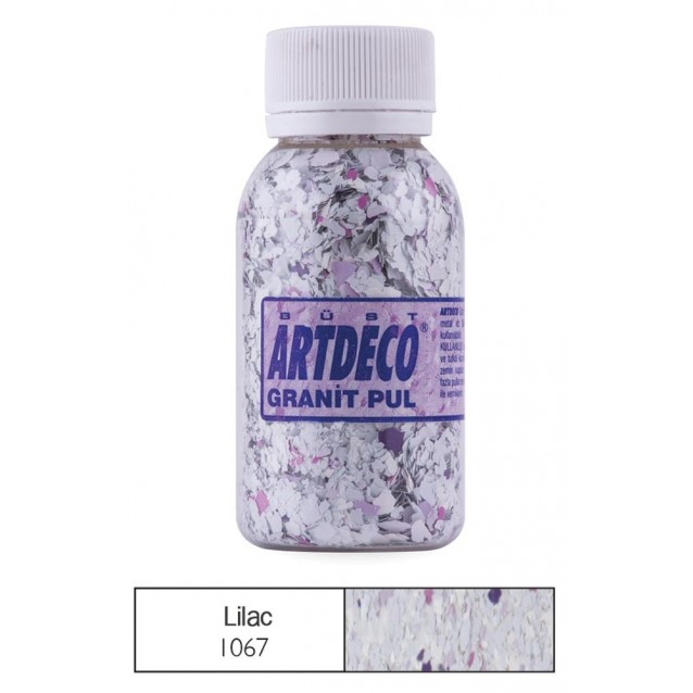 Artdeco 100ml Διακoσμ. Νιφάδες Μωσαϊκού Granite - Lilac 1067