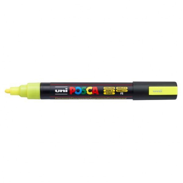 Posca Μαρκαδόρος PC-5M Μεσαίος 1,8-2,5mm Κίτρινο Φωτεινό