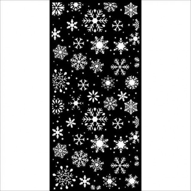 Stamperia Χονδρό Στένσιλ 0,5mm 12x25cm Snowflakes