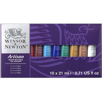 Winsor & Newton Κασετίνα με 10 Λάδια Νερού Artisan 21ml