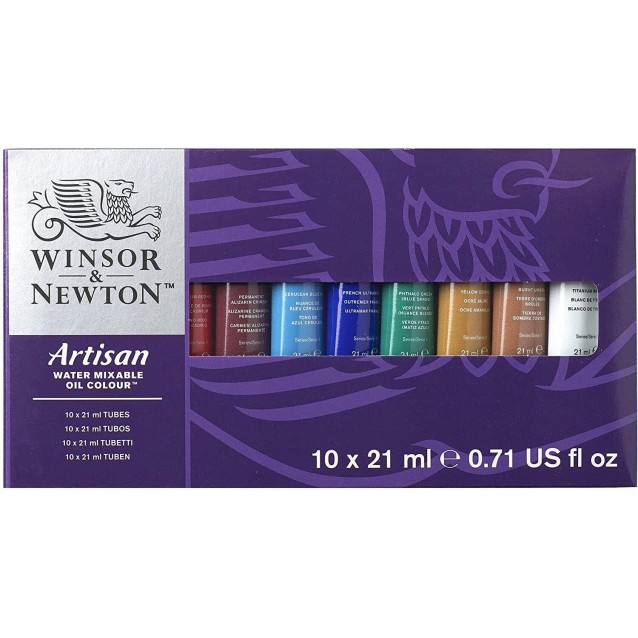 Winsor & Newton Κασετίνα με 10 Λάδια Νερού Artisan 21ml