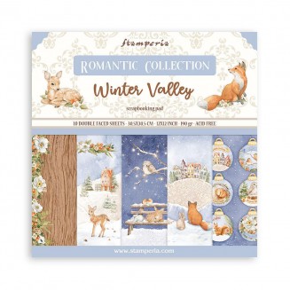 Stamperia 10 Χαρτιά Scrapbooking 30,5x30,5cm Διπλής Όψης Winter Valley