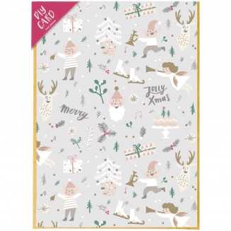 Rico Design DIY Ευχετήρια Κάρτα Jolly Christmas Pastel