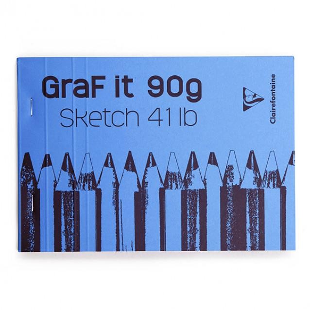 Clairefontaine Μπλοκ Σχεδίου Graf It 80 φύλλων A5 (14,8x21cm) 90gr