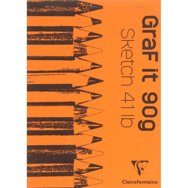 Clairefontaine Μπλοκ Σχεδίου Graf It 80 φύλλων A4 (21x29,7cm) 90gr