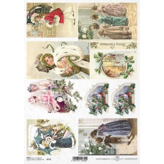 Itd. Collection Ριζόχαρτο Decoupage A4 (21x29,7cm) Christmas Motifs