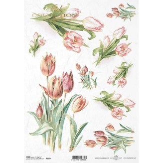 Itd. Collection Ριζόχαρτο Decoupage A4 (21x29,7cm) Flowers – Tulips