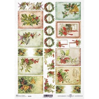 Itd. Collection Ριζόχαρτο Decoupage A4 (21x29,7cm) Festive Frame Compositions