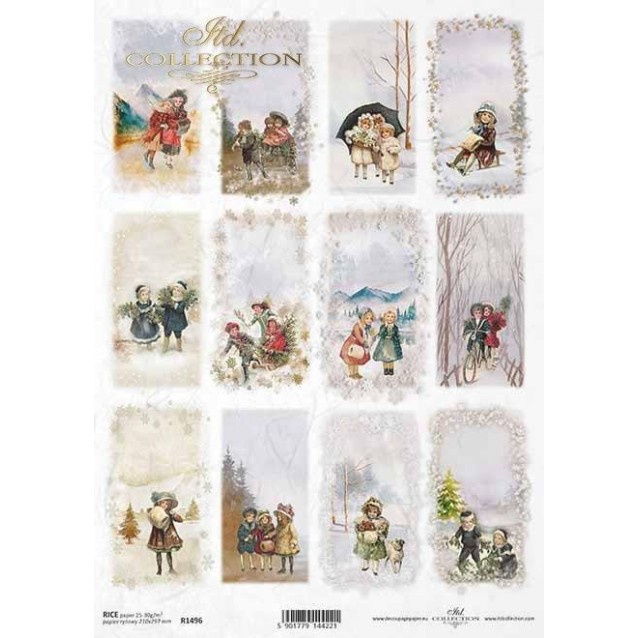 Itd. Collection Ριζόχαρτο Decoupage A4 (21x29,7cm) Christmas, Winter Pictures